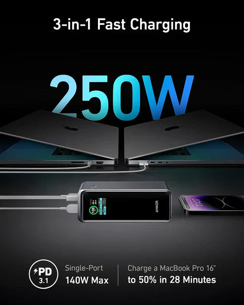 Anker Prime – Batterie Externe 250W avec Application Intelligente