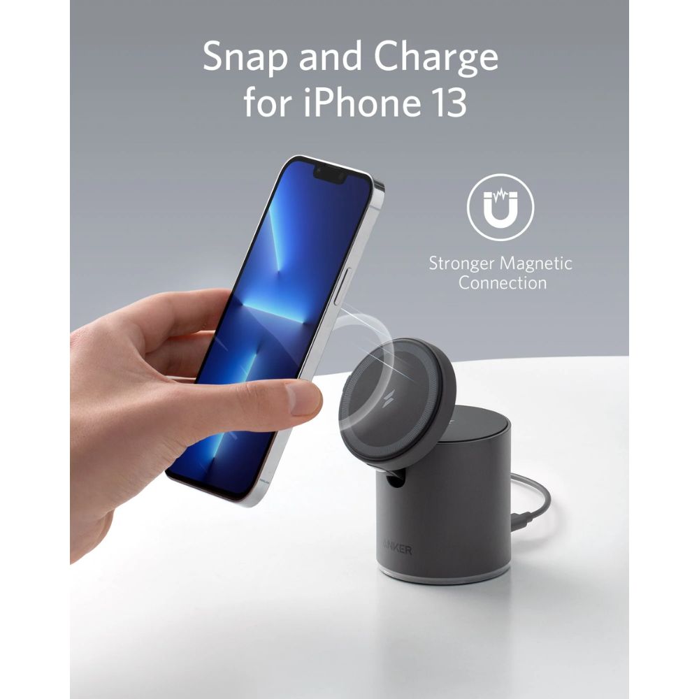 Anker 623 MagGo – Chargeur Sans Fil Magnétique 2-en-1