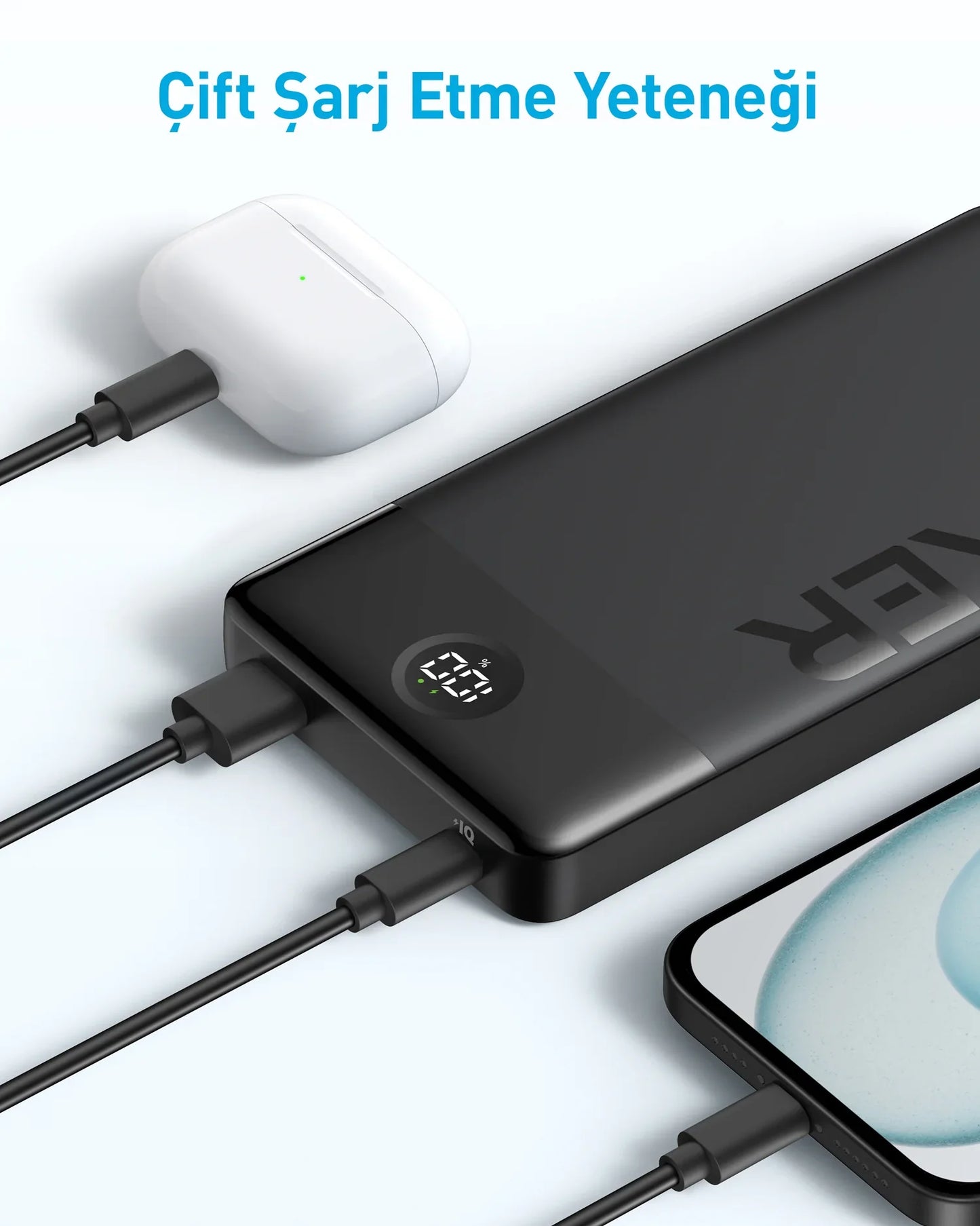 Anker 10 000 mAh, 12W, 2 Ports USB Batterie Externe