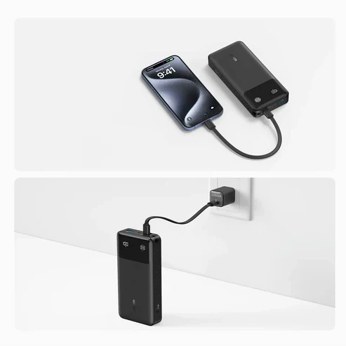 Anker 20 000 mAh 30W avec écran digital Batterie Externe