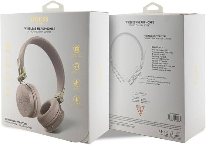 Guess Wireless Headphones leather with metal logo