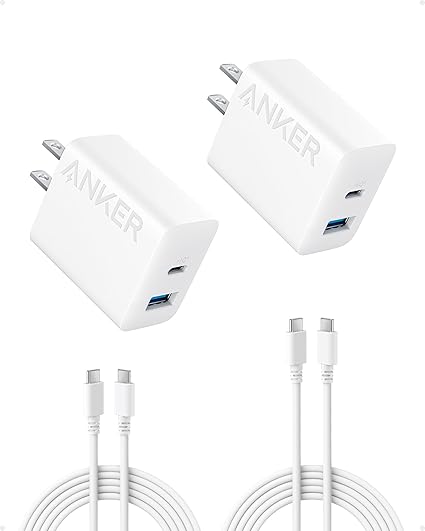 Anker Select – Chargeur 20W à 2 ports avec Câble USB-C 1,5 m