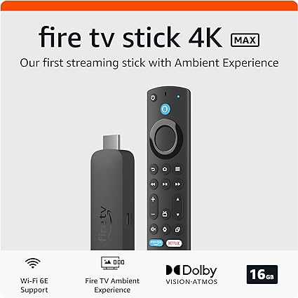 Amazon Fire TV Stick 4K Max (2ᵉ génération avec Wi‑Fi 6E)