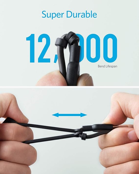 Anker PowerLine II Câble de charge 3-en-1 (USB-C, Micro-USB, Lightning)