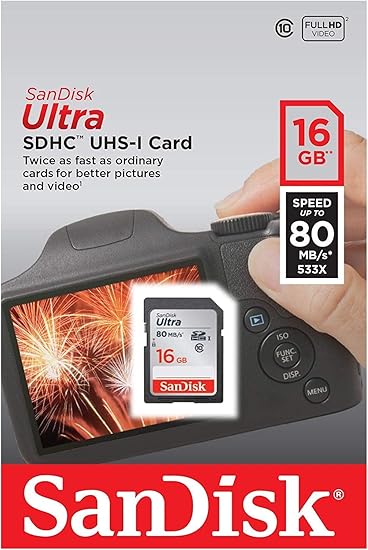 SanDisk Ultra Memory Card up to 80mb/s