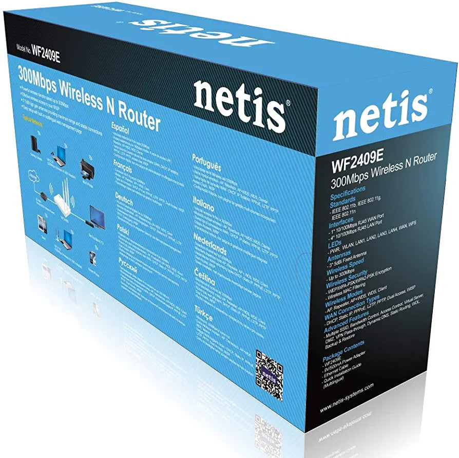 ROUTER NETIS 300 MBS WIRELESS 3 ANTENNA