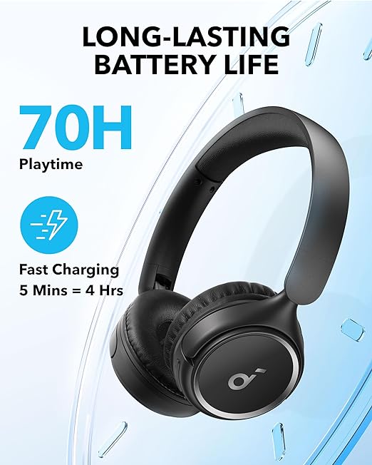 Anker Soundcore H30i – Casque Bluetooth Sans Fil avec Son Haute Définition et Réduction de Bruit