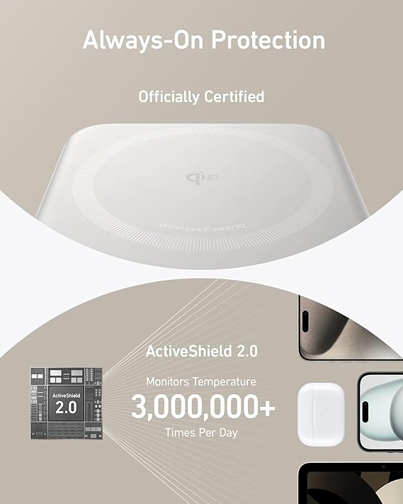 Anker MagGo – Batterie externe à charge magnétique ultra rapide avec écran intelligent