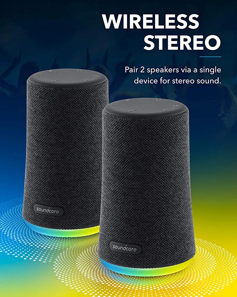 Anker Soundcore Flare Mini – Enceinte Bluetooth Étanche avec Éclairage LED