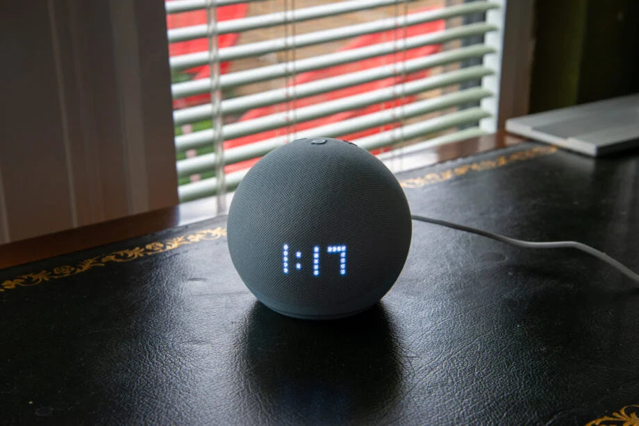 Amazon Echo Dot 5ᵉ génération avec horloge lumineuse Enceintes