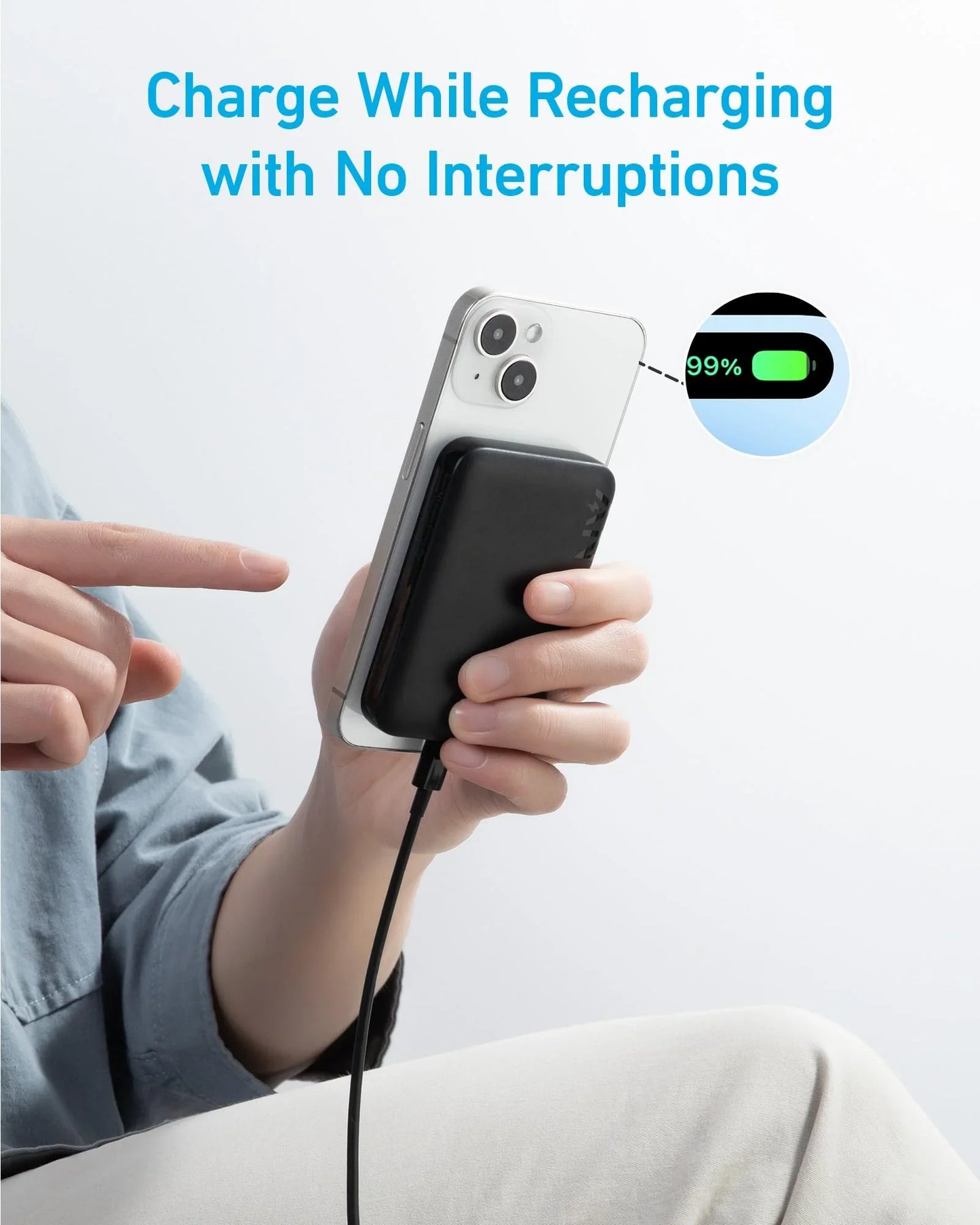 Anker 321 MagGo – Batterie externe magnétique (PowerCore 5K)