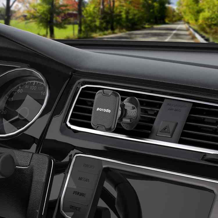 PORODO MAGNETIC AIR VENT CAR MOUNT WITH ADJUSTABLE HOOK