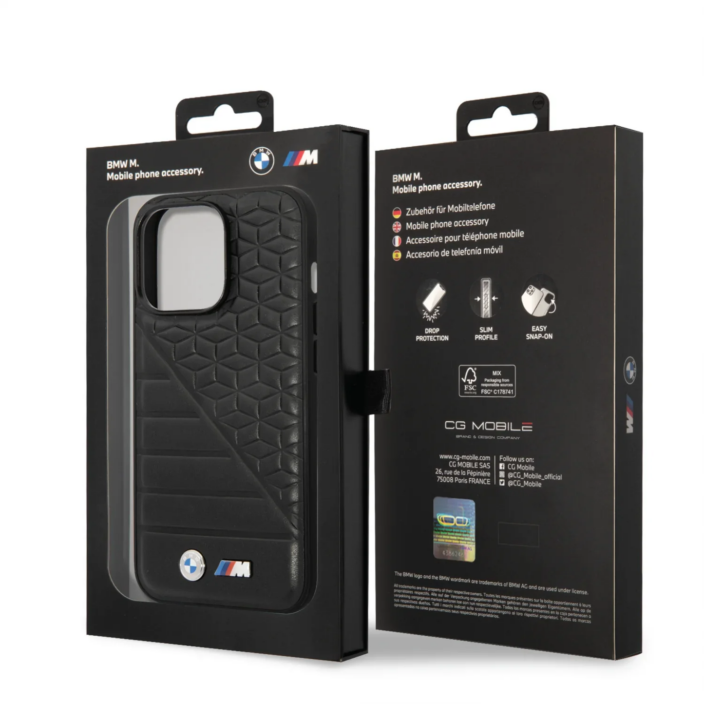 BMW M COUVERTURES EN CUIR IPHONE