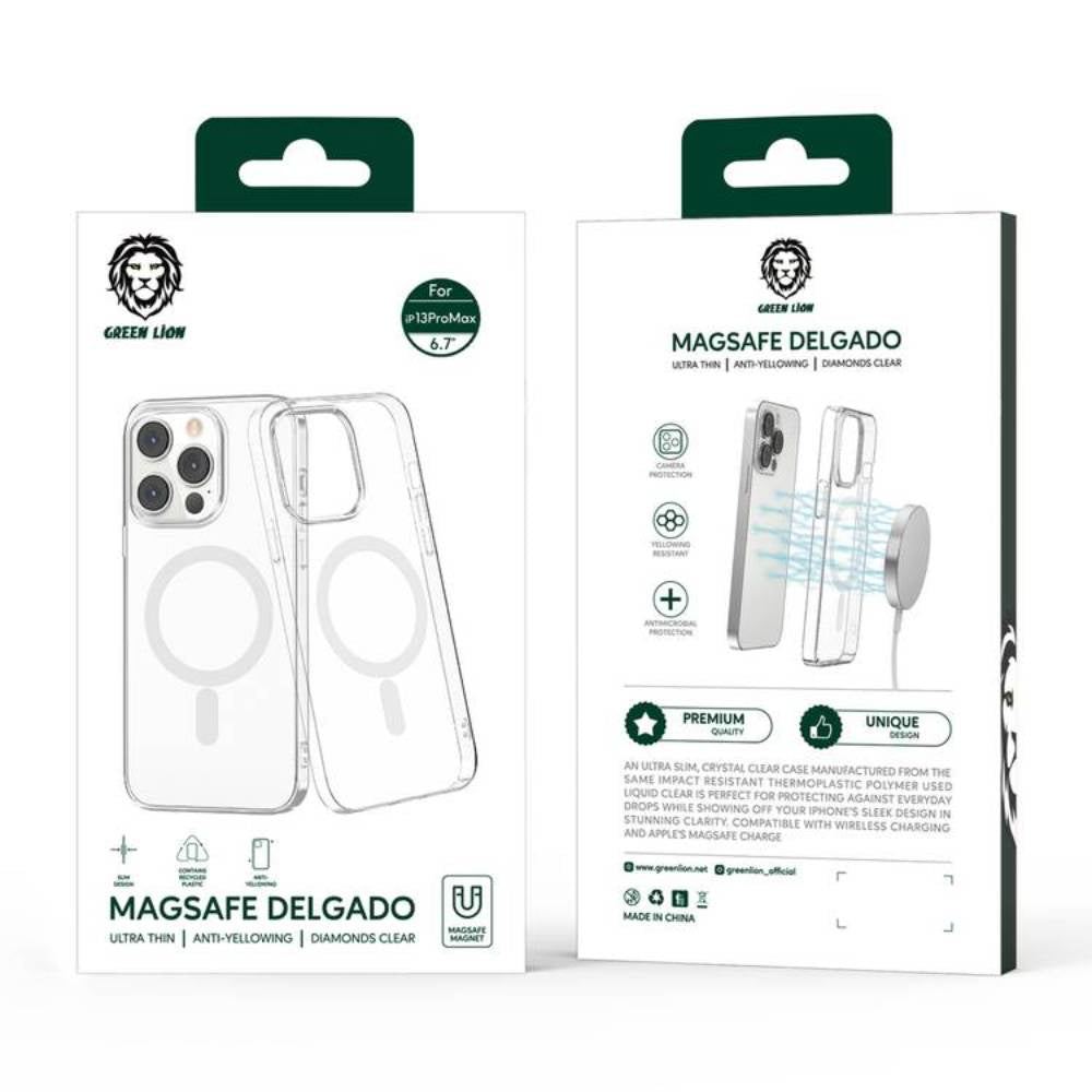 Green Lion Étui MagSafe Delgado pour iPhone 15 Pro et iPhone 15 Pro Max