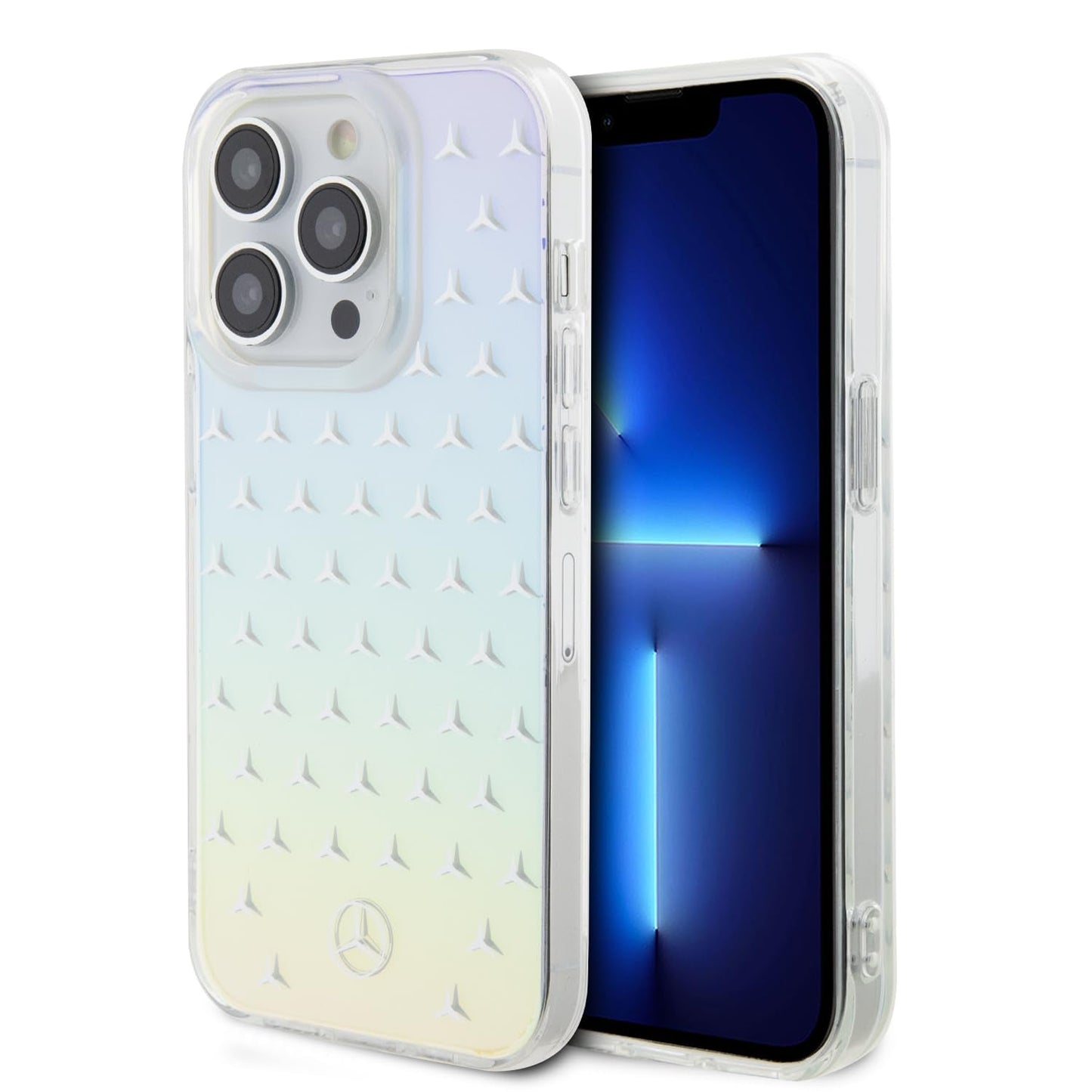 Mercedes-Benz magsafe transparent case with star pattern iphone 15 series