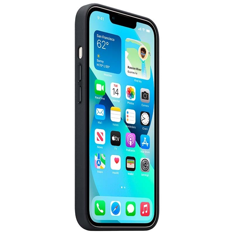 Apple Coque en Cuir avec MagSafe pour iPhone 13