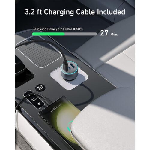 Anker 67 W à trois ports Chargeur de voiture