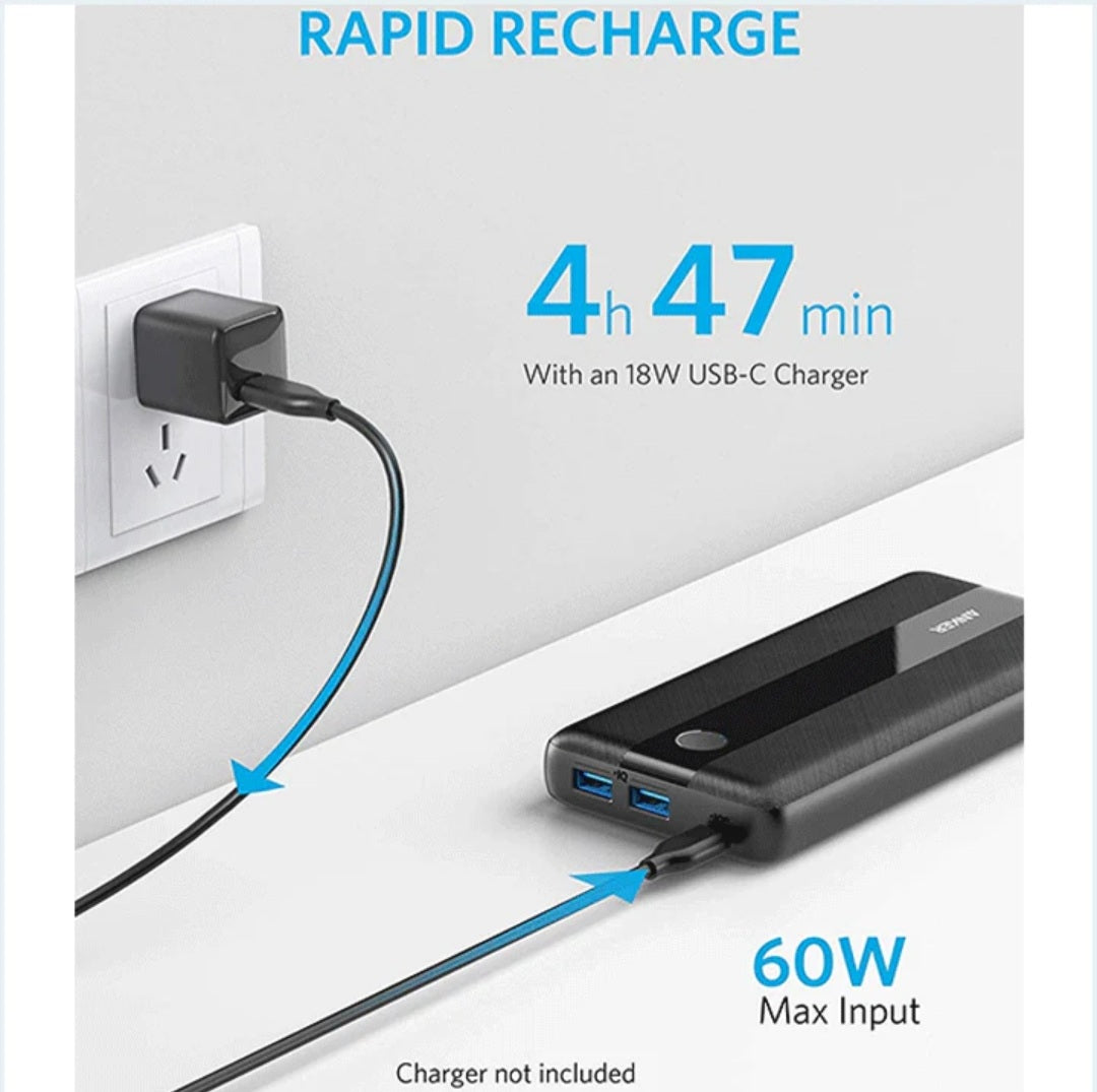 Anker PowerCore 3 19 000 mAh Chargeur Portable pour Ordinateur Portable