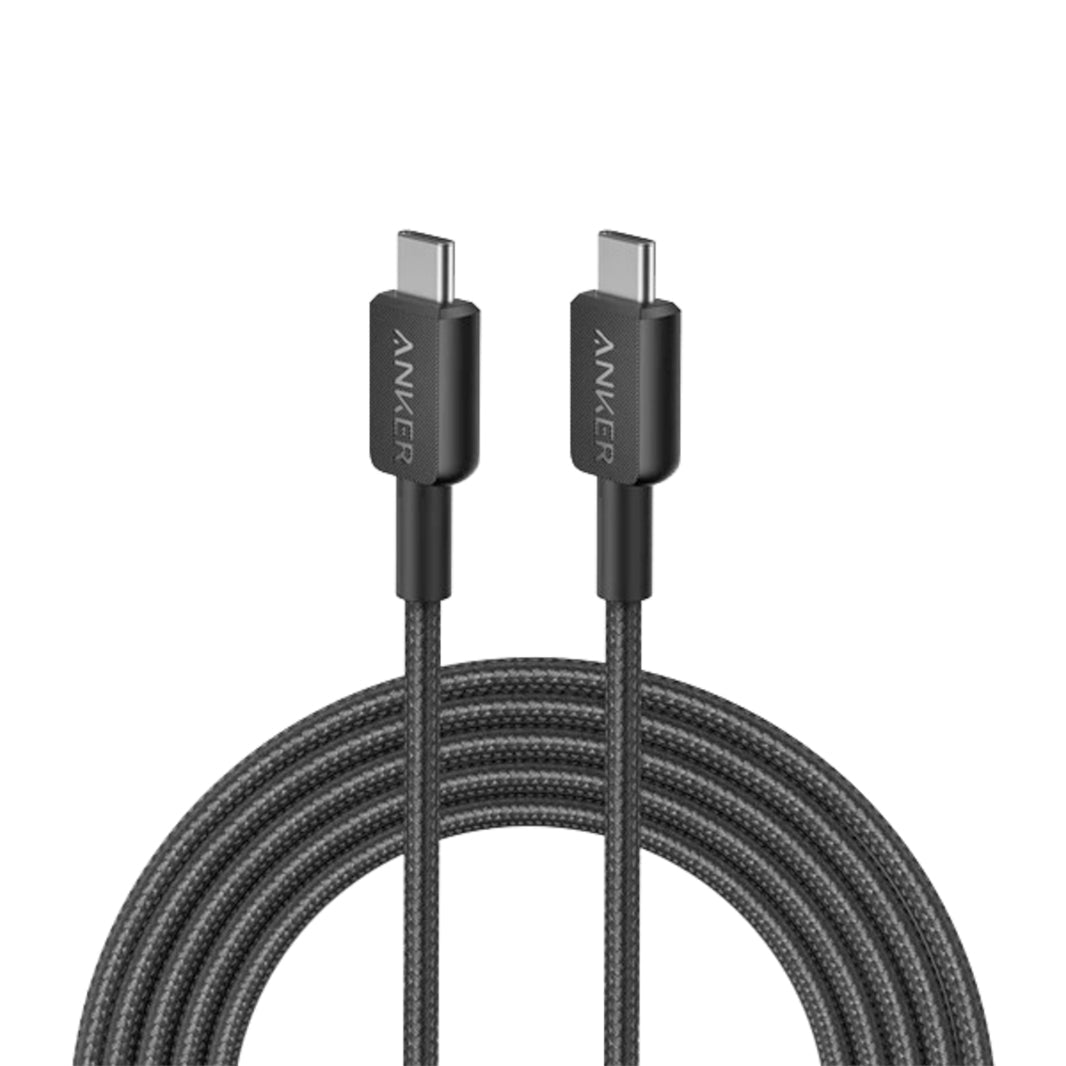 Anker 322 USB‑C vers USB‑C câble (tressé, 3 ft /0,9 m)