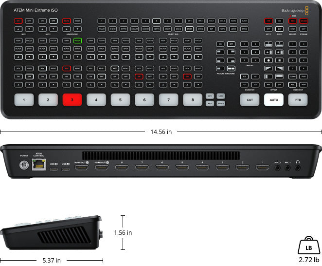 Blackmagic Design ATEM Mini clavier extrême