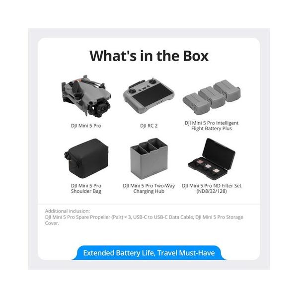 Dji mini 5 pro fly more combo plus (dji rc 2)