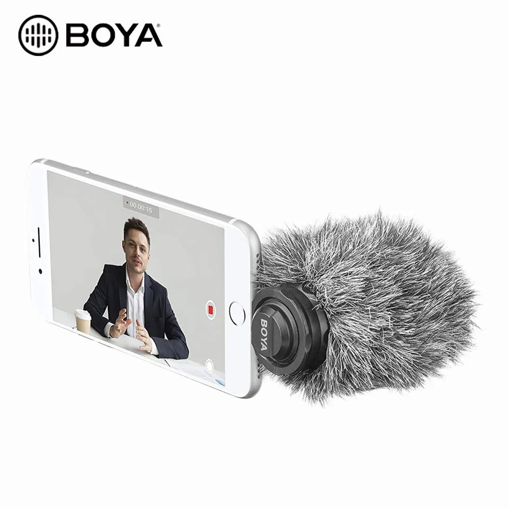 BOYA LIGHTNING CONDENSER MICROPHONE SUPERB SOUND FOR iOS DEVICES BY-DM200