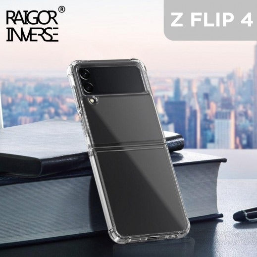 Raigor Inverse pour Galaxy Z Flip 4 antichoc transparent comme de la glace
