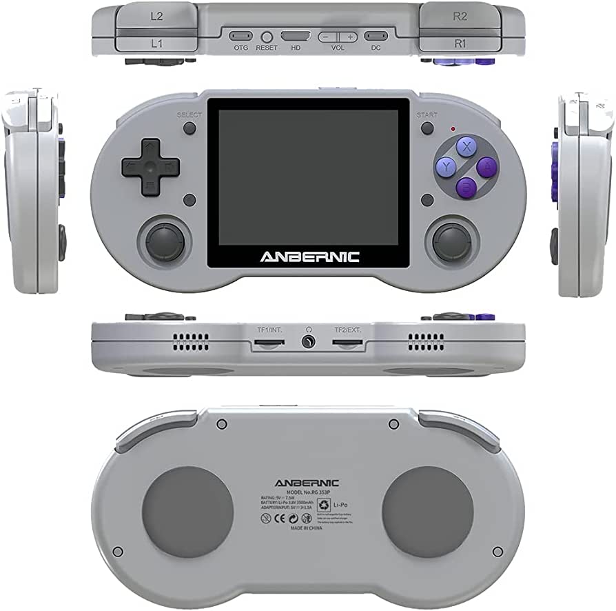 Anbernic RG353PS – Console rétro portable au design SNES moderne