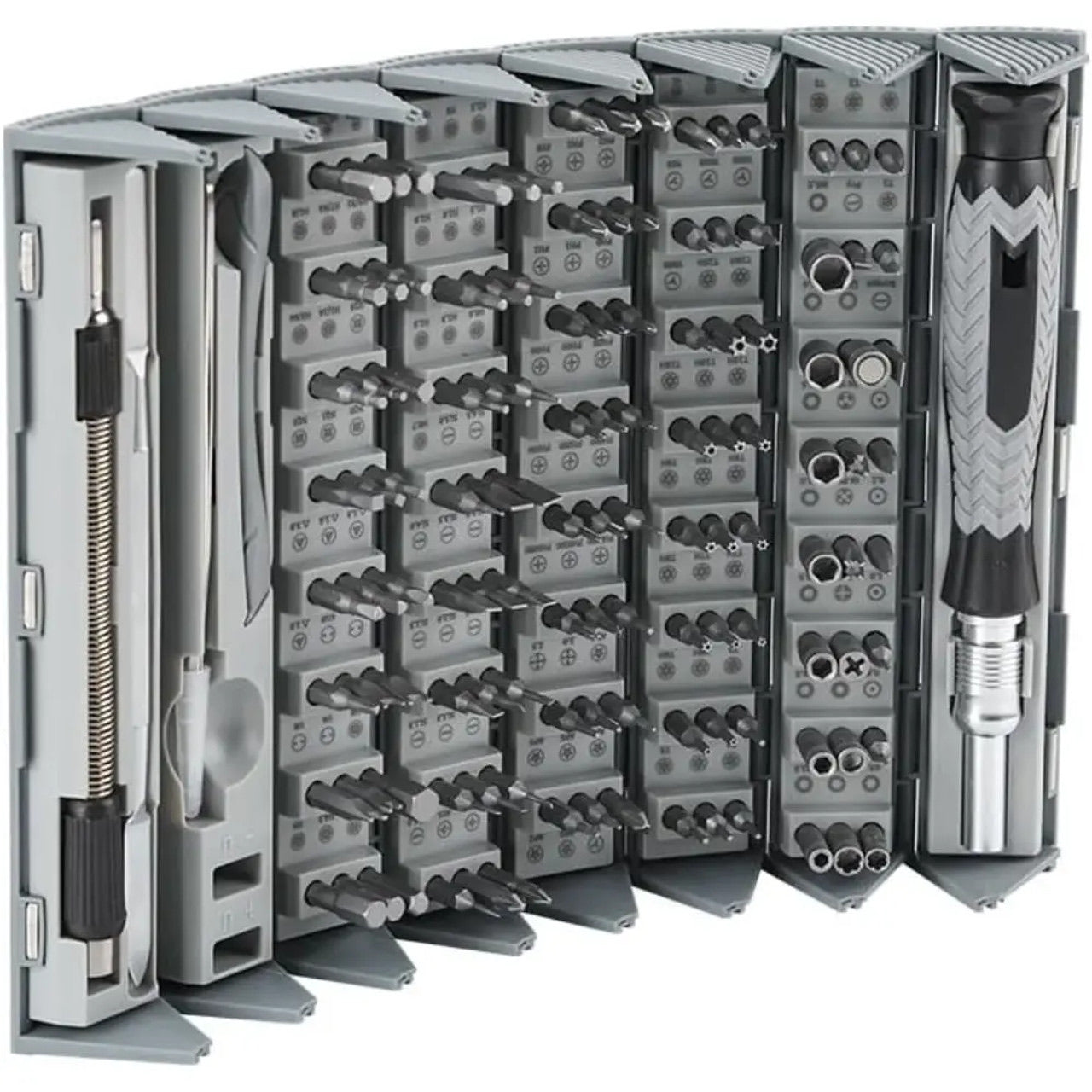 Promate 126-pieces cylindrical magnetic screwdriver kit