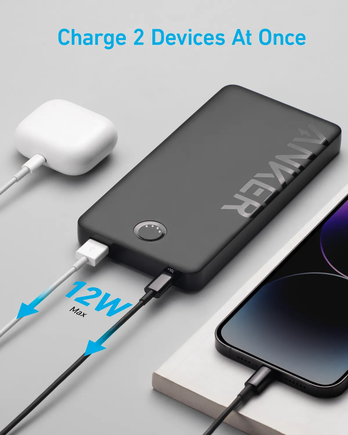 Anker 323 Power Bank (PowerCore PIQ) – Batterie Externe 10 000 mAh