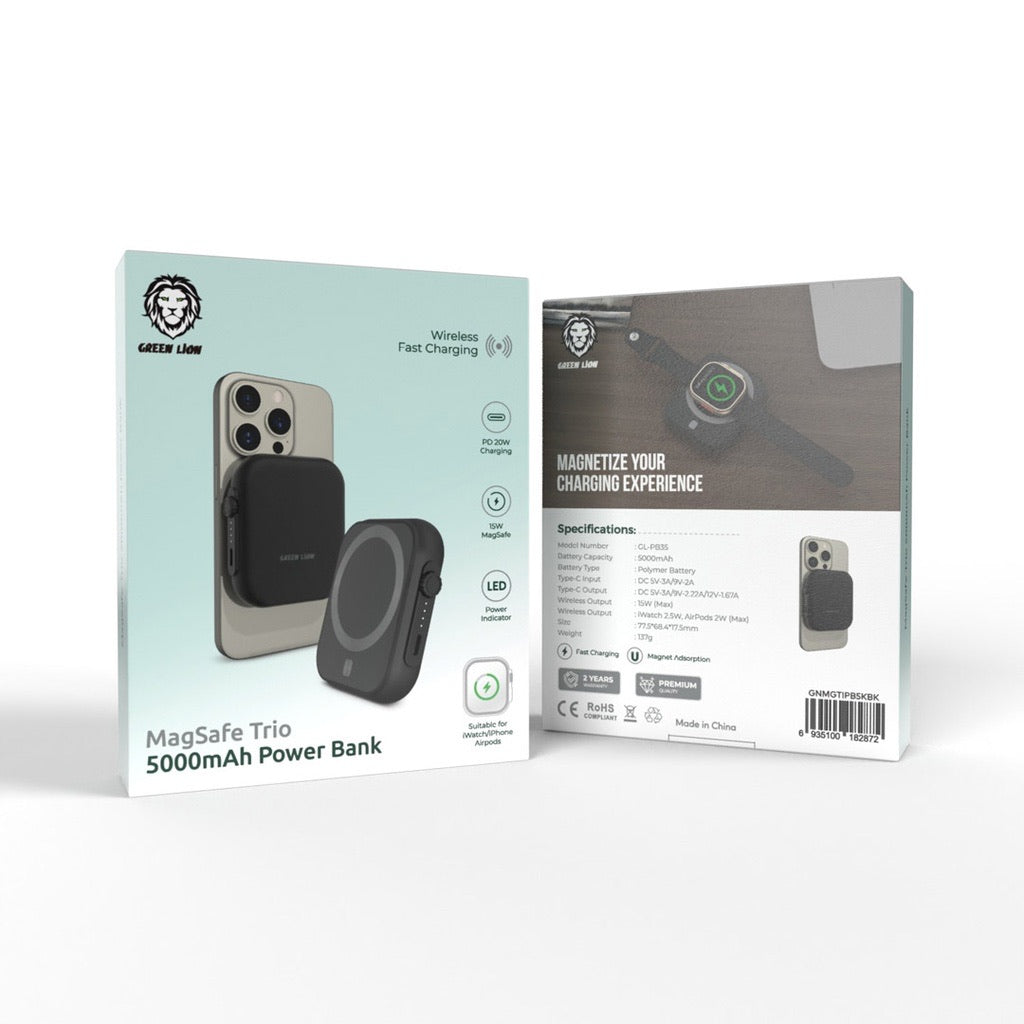 Green Lion Magsafe Trio power bank 5000Mah