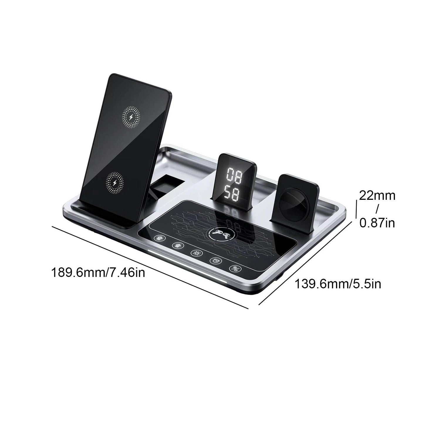 GREEN LION 4 IN 1 WIRELESS CHARGING STATION