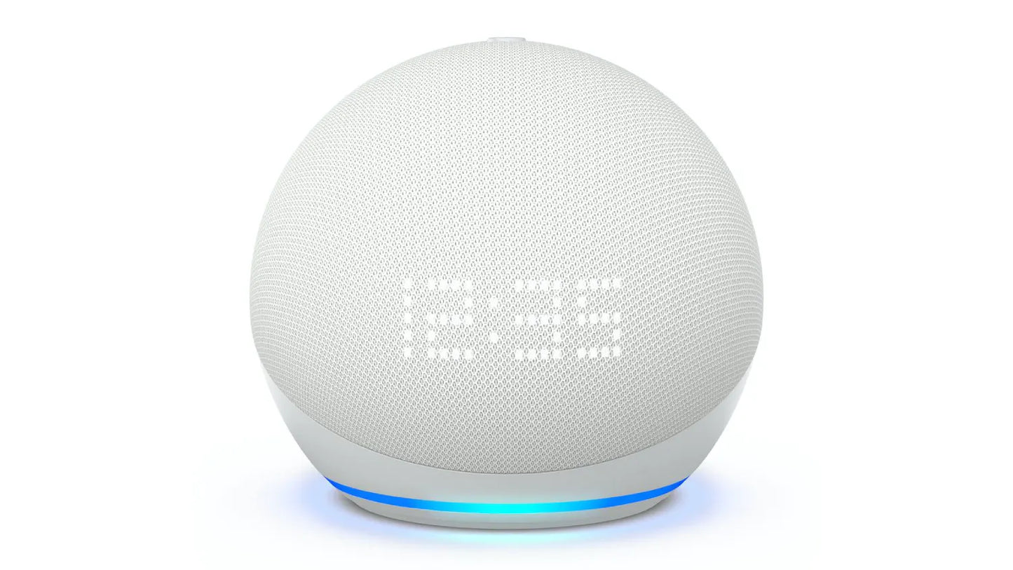 Amazon Echo Dot 5ᵉ génération avec horloge lumineuse Enceintes