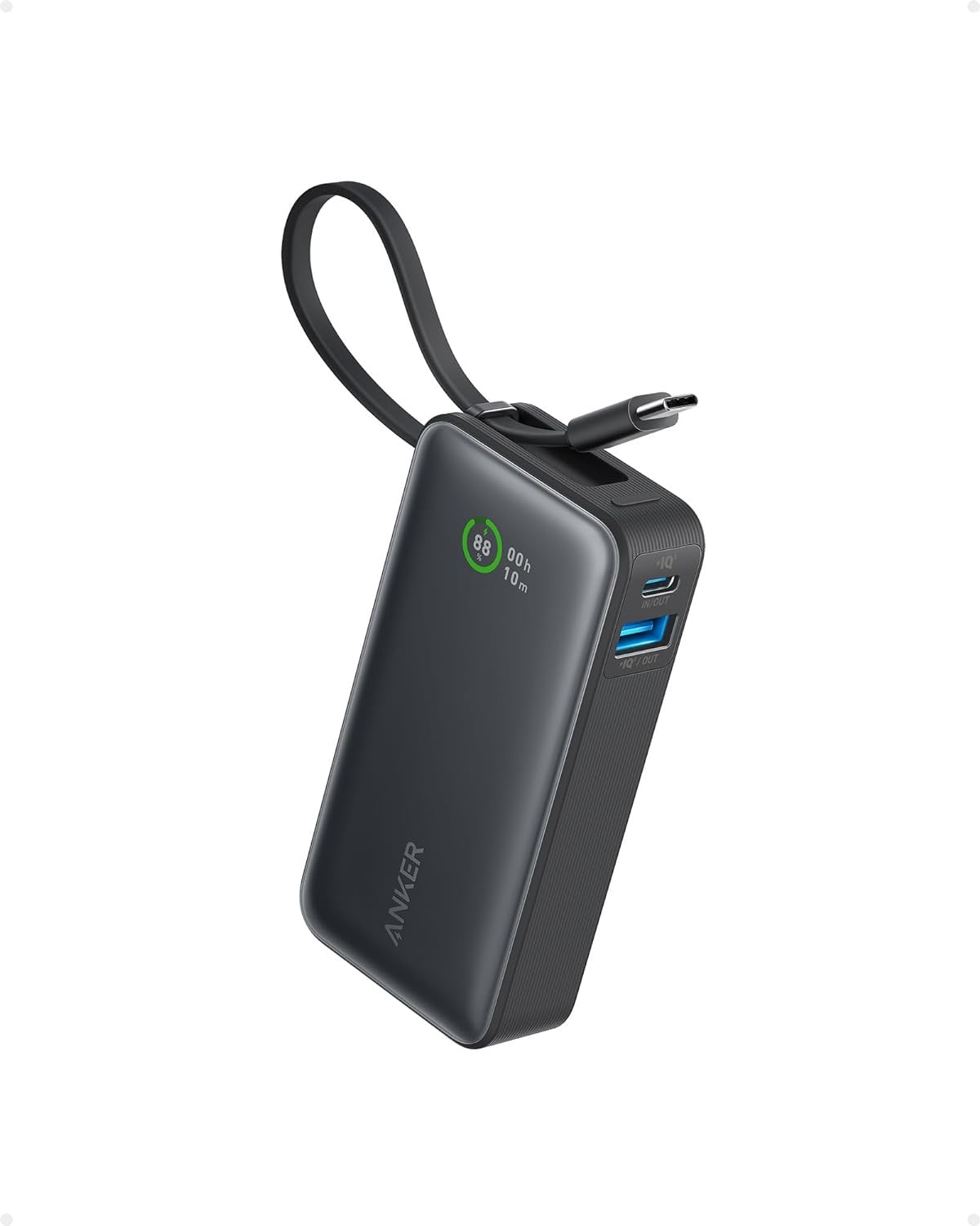Anker Nano (30W, câble USB-C intégré) Batterie Externe