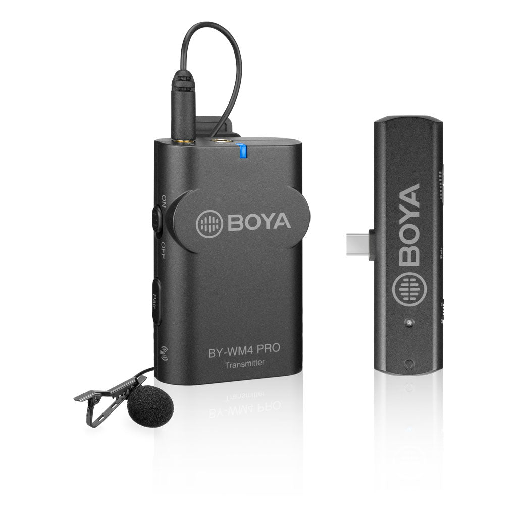 BOYA 2.4 Système de microphone sans fil GHz pour Android et autres appareils de type C 2,4 GHz BY-WM4 PRO-K5