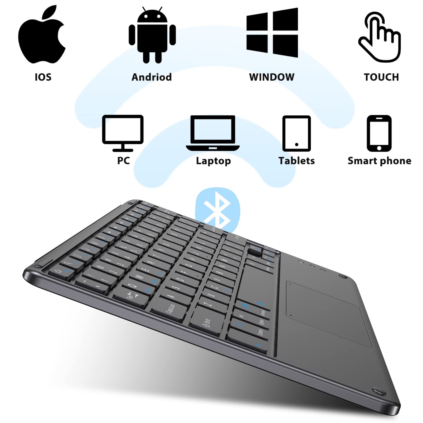 BV WIRELESS KEYBOARD BLACK VIEW
