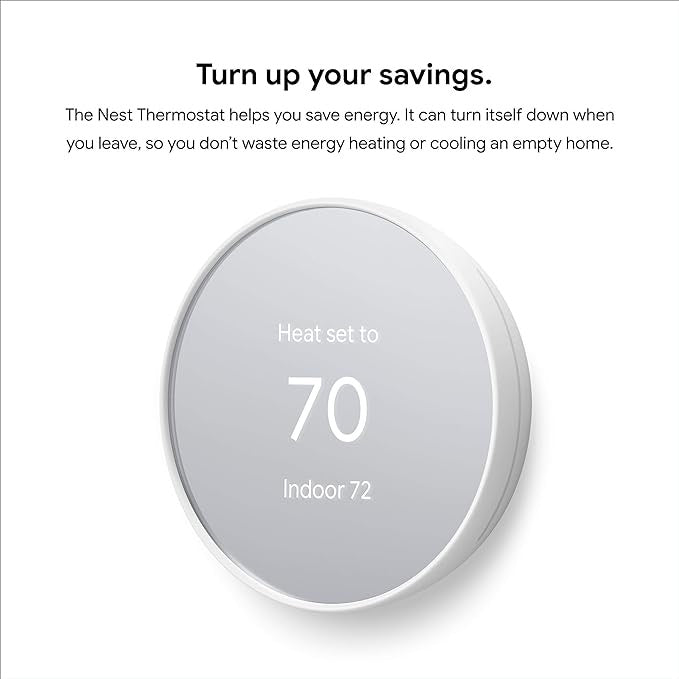 Google Nest Thermostat snow