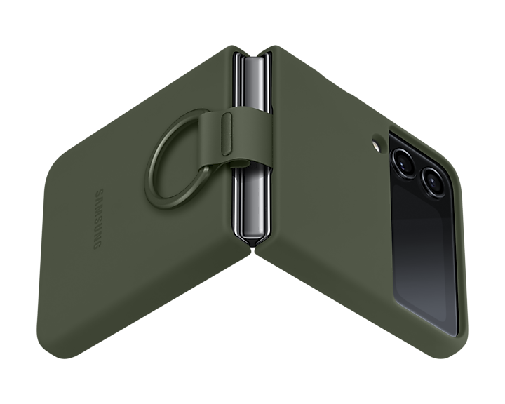 SILICONE COVER WITH RING GALAXY Z FLIP 4