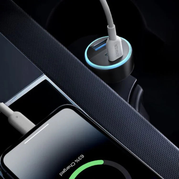 Anker 335 – Chargeur Voiture 67 W avec 3 Ports (2 USB-C + 1 USB-A)