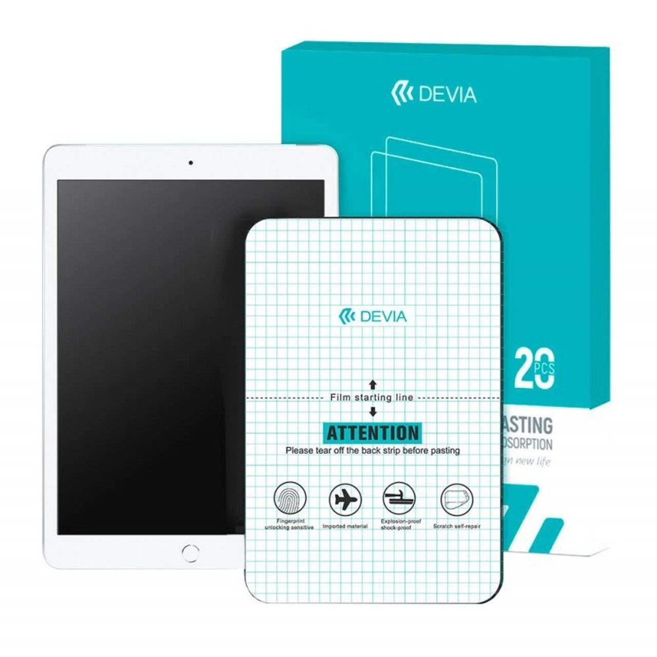 Devia Boîte de protection transparente pour tablette (20 pièces)