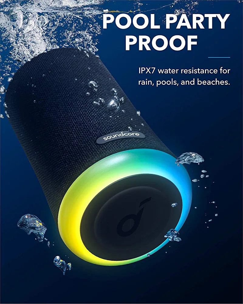 Anker Soundcore Flare Mini – Enceinte Bluetooth Étanche avec Éclairage LED