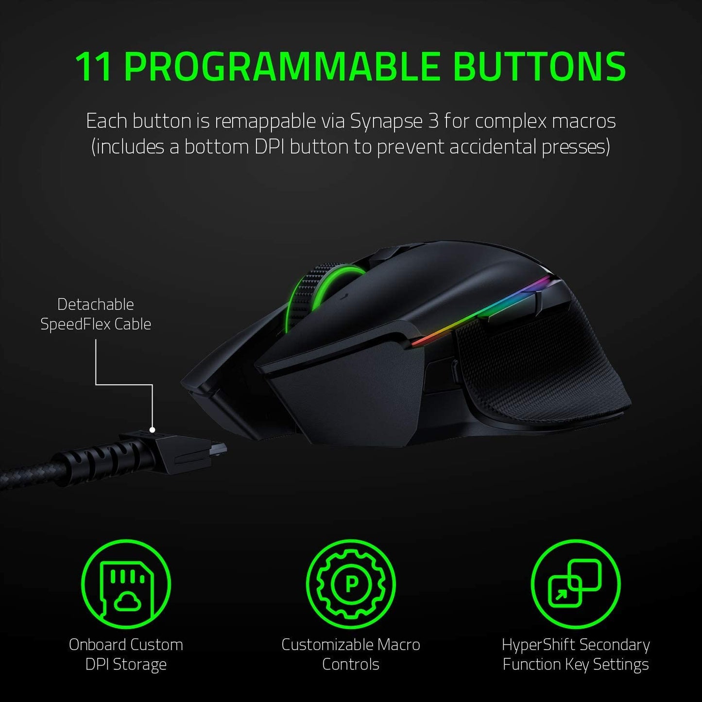 MOUSE GAMING RAZER BASILISK ULTIMATE