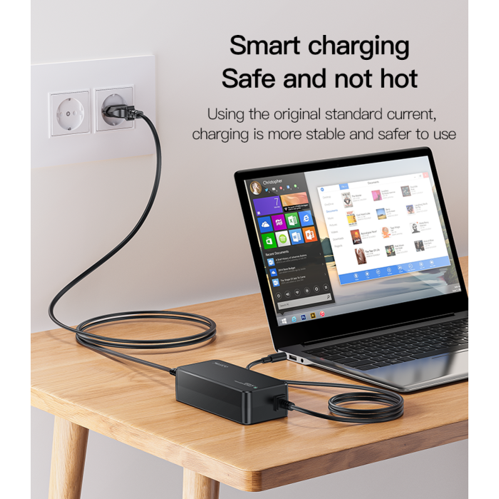 Yesido Chargeur universel pour ordinateur portable 65 W CGIIE