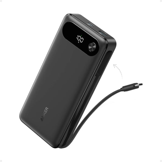 Anker 20 000 mAh 87W avec câble USB-C intégré Batterie Externe Anker 20 000 mAh 87W avec câble USB-C intégré Batterie Externe