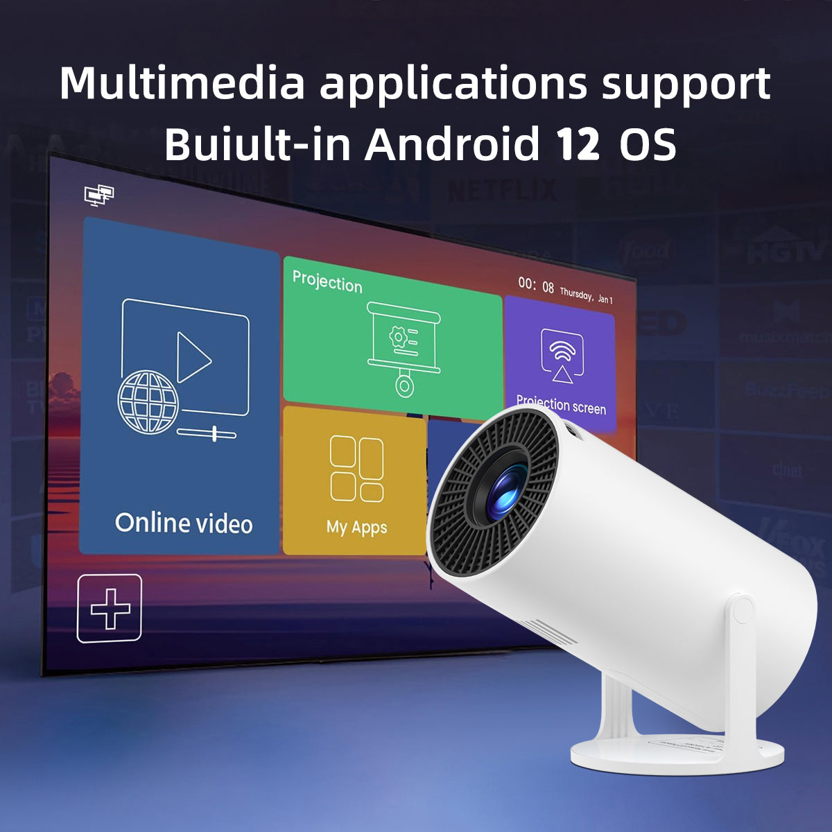 MINI PROJECTEUR ULTRA HD