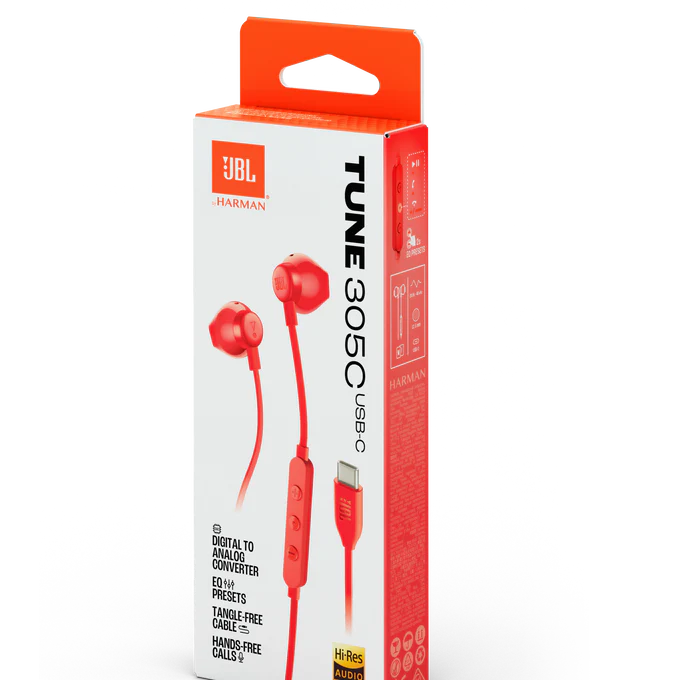 Jbl tune 305 usb-c wired earphones