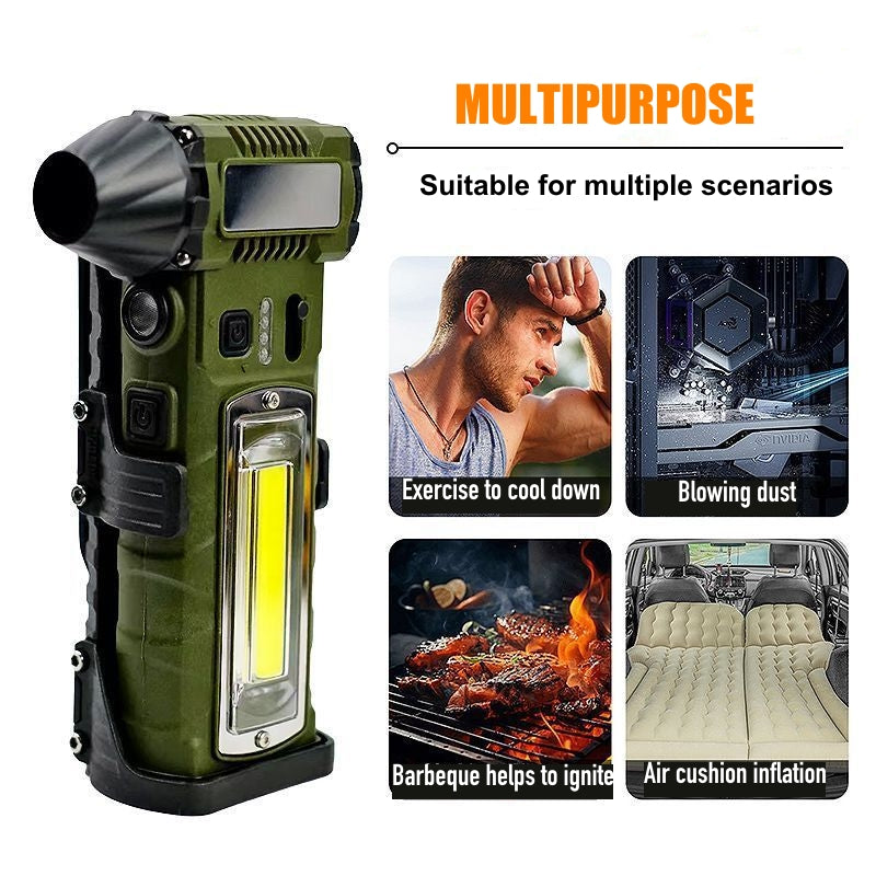 Super Strong Wind Éclairage multifonctionnel Ventilateur VIOLENT F020