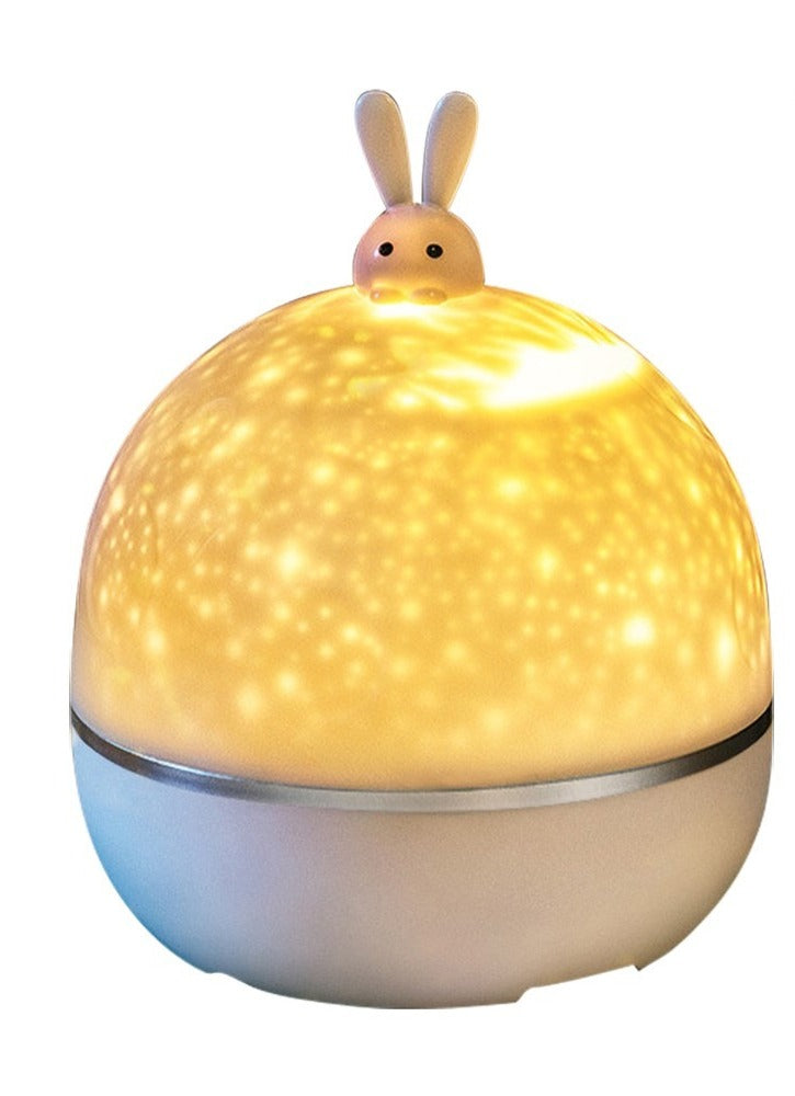 PROJECTEUR DE VEILLEUSE LAPINE AU CLAIR DE LUNE