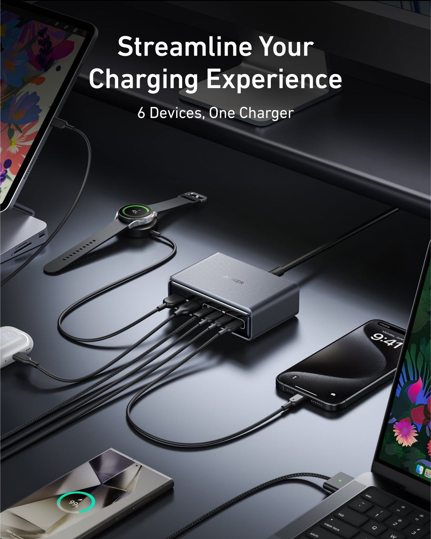 Anker Prime 200W Station de charge de bureau multiport ultra-performante