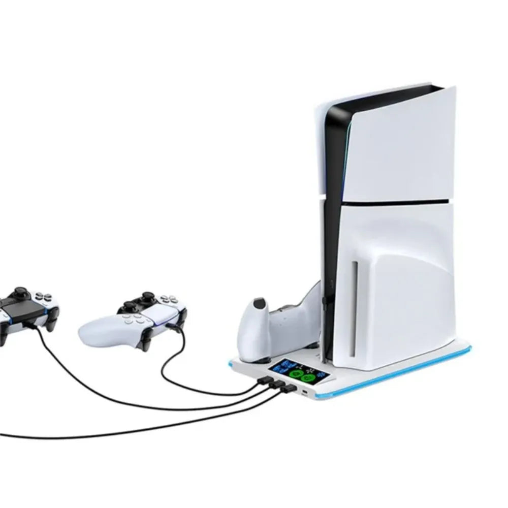 Ovio Station de Refroidissement et chargeur de manette Verticale Tout-en-Un pour PlayStation 5